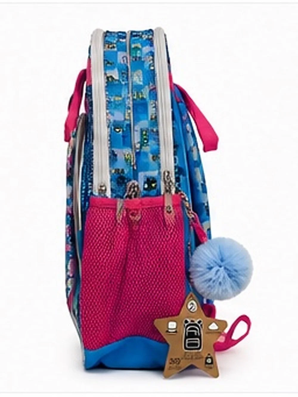 Hello Kitty Blue Sequin Kids Backpack with Holographic Front